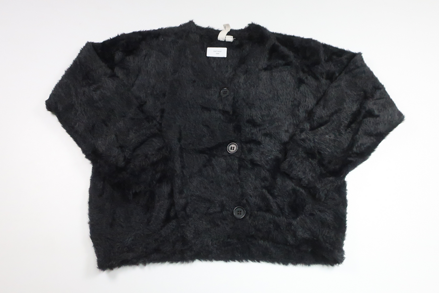 Soft furry cardigan from Rikiki - Size 122/128 - Black