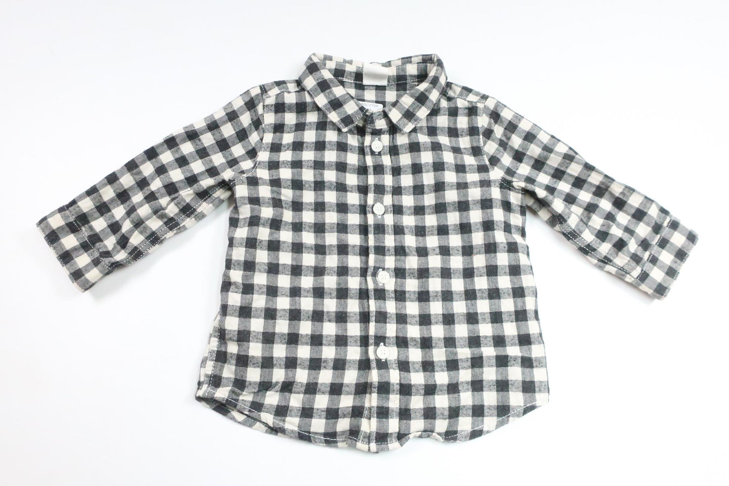 Checked shirt from H&amp;M - Size 68 - Black