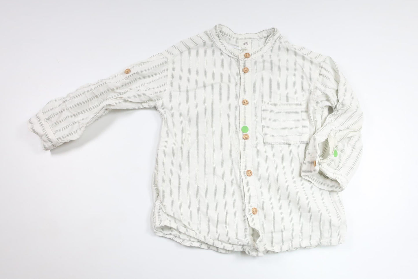 Striped shirt from H&amp;M - Size 86 - Off-white