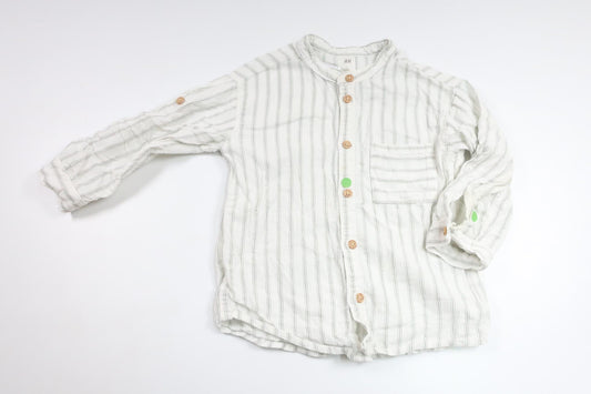 Striped shirt from H&amp;M - Size 86 - Off-white
