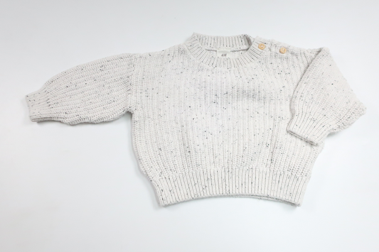Knitted sweater from H&M - Size 68 - Off-white