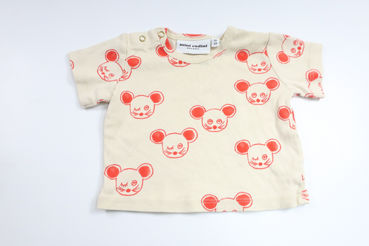 T-shirt from Mini Rodini - Size 56/62 - Off-white