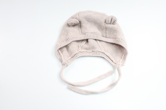 Knitted hat from H&amp;M - Size 62/68 - Beige