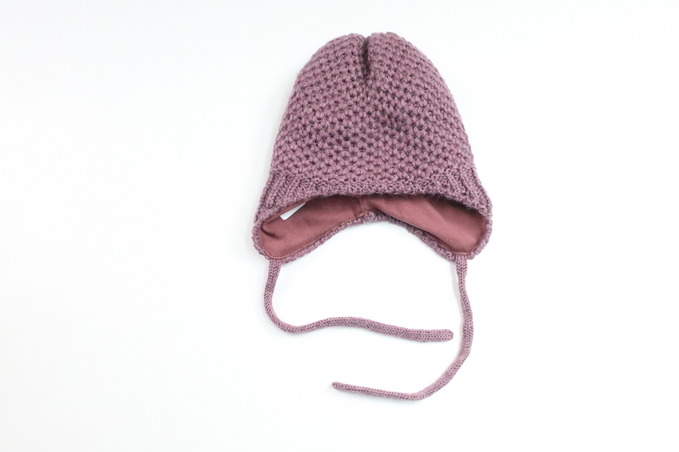 Knitted hat from Name It - Size 34/39 - Purple