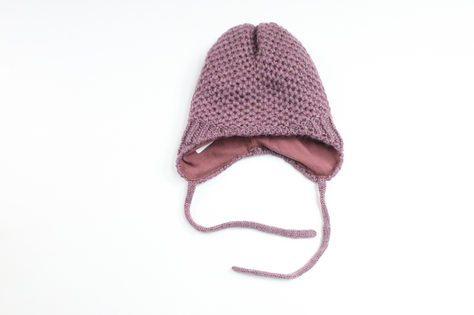 Knitted hat from Name It - Size 34/39 - Purple