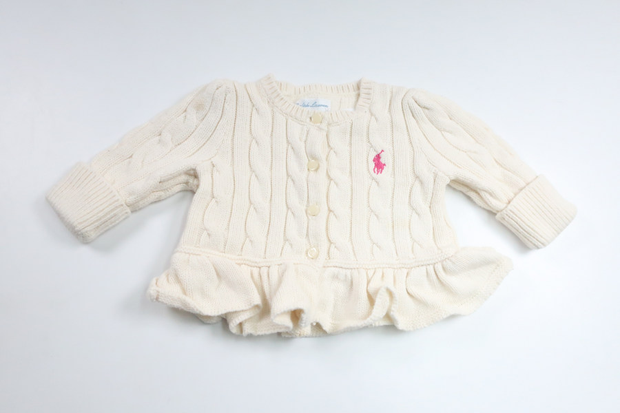 Knitted cardigan from Ralph Lauren - Size 56/62 - White