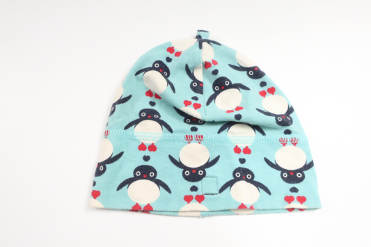 Hat with penguins from Polarn o. Pyret - Size 40 - Blue