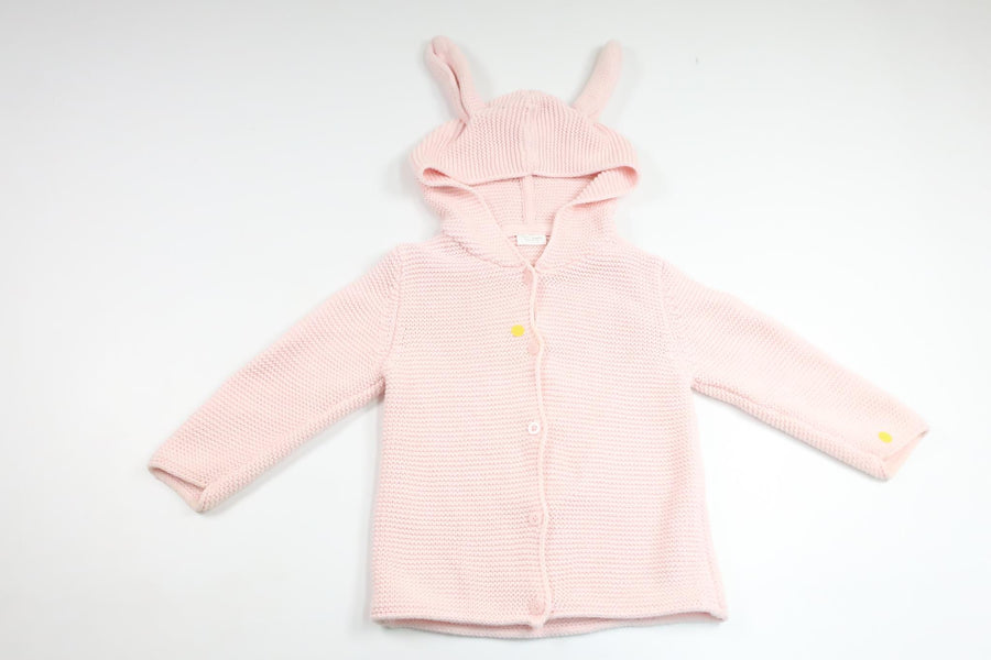 Knitted hoodie from Next - Size 86 - Pink
