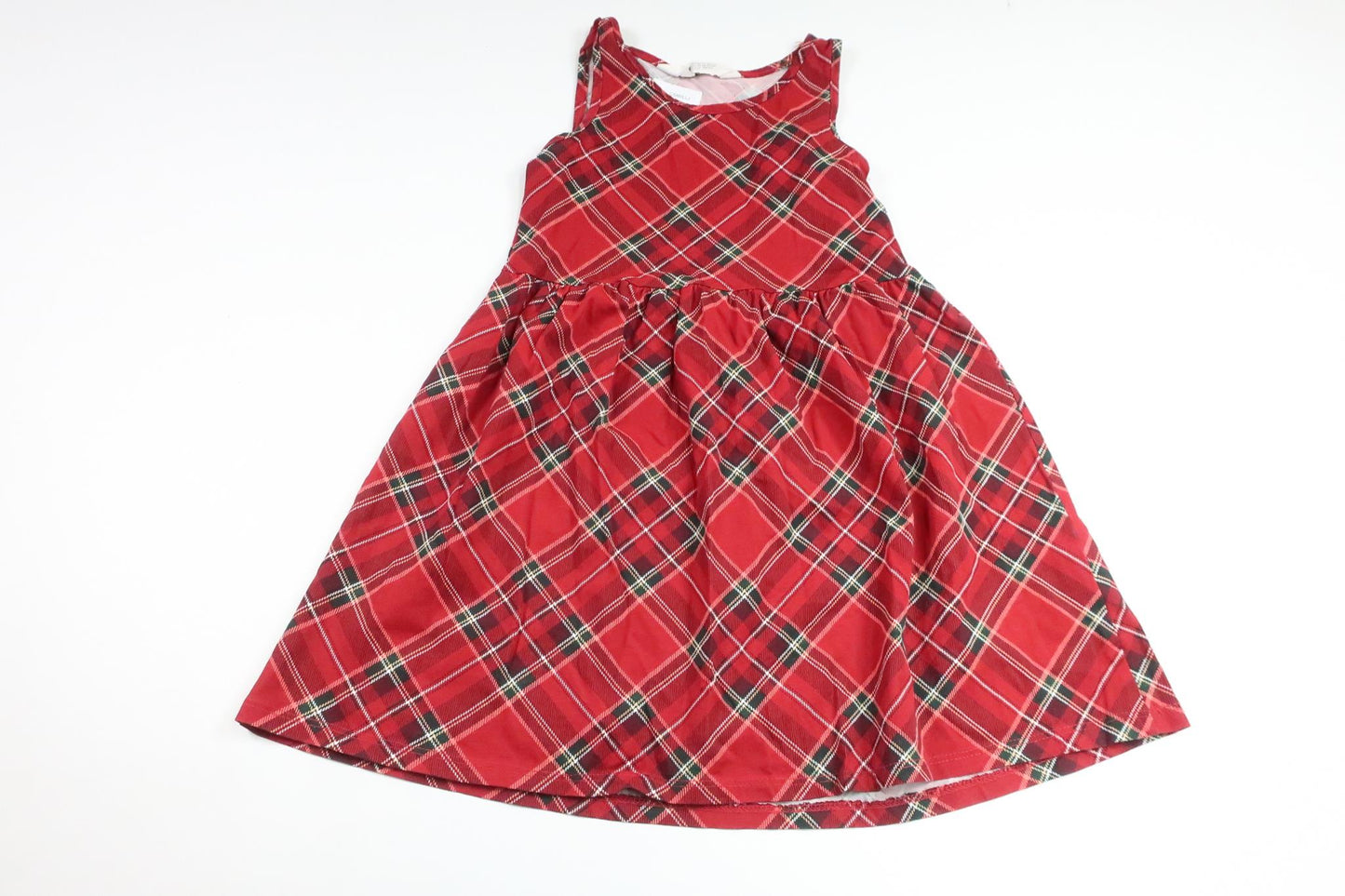 Checked dress from H&M - Size 110/116 - Red