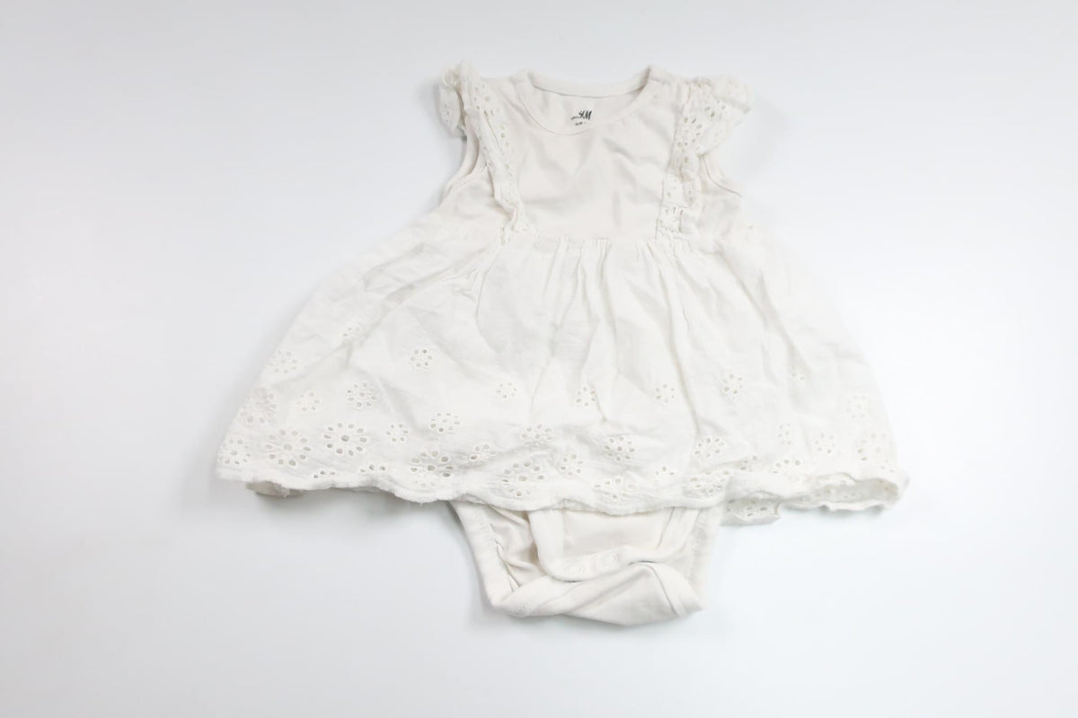 Dress with built-in body from H&M - Size 56 - White