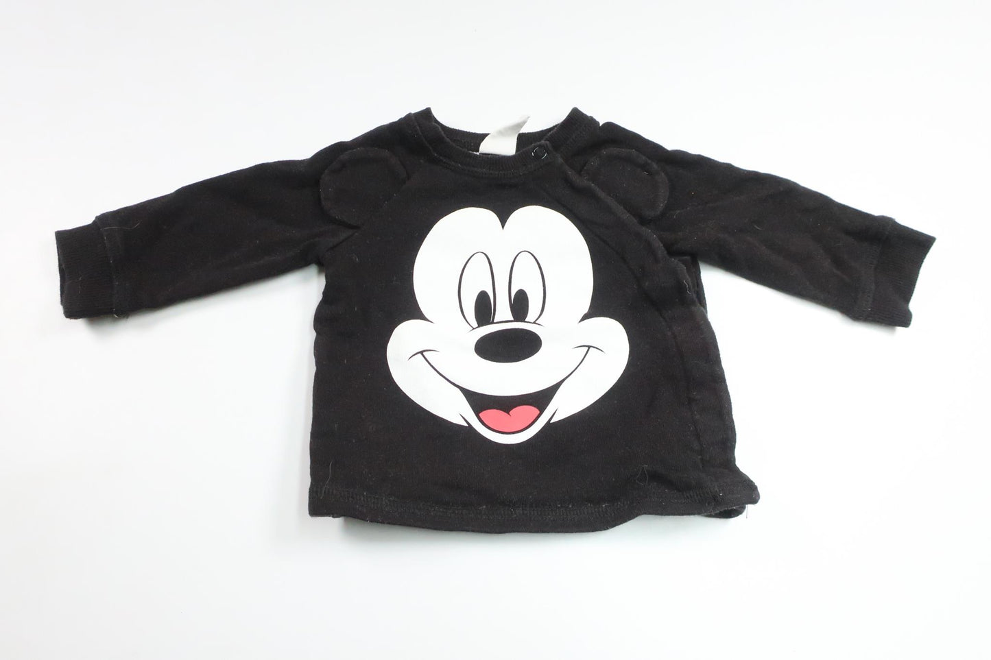 Sweatshirt with Mickey Mouse from H&amp;M - Size 62 - Black