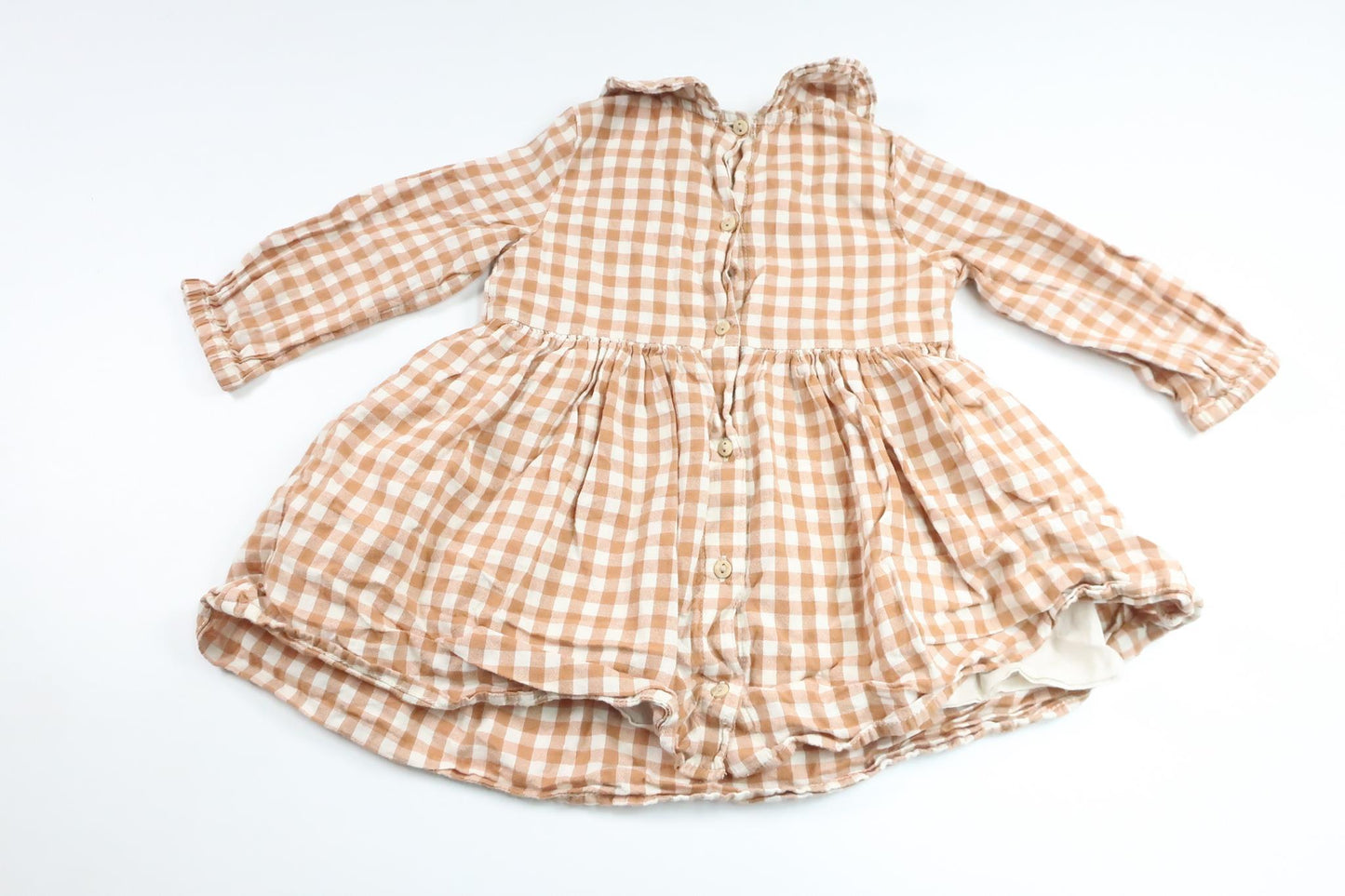 Checked dress from Lindex - Size 80 - Orange