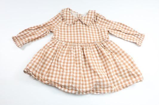 Checked dress from Lindex - Size 80 - Orange