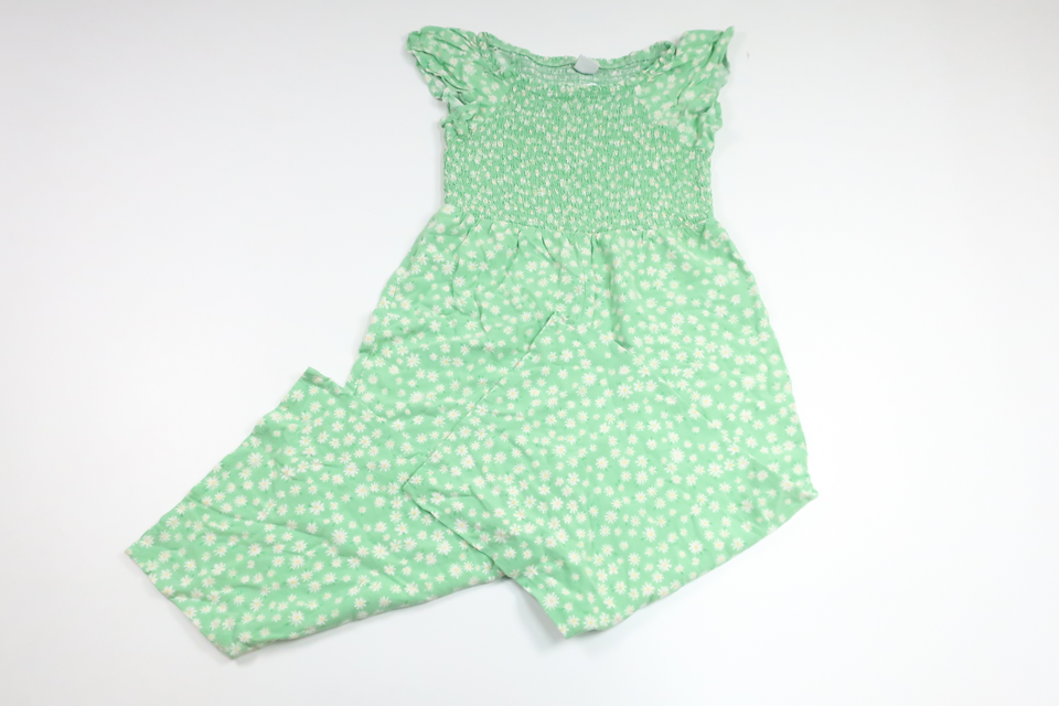 Floral jumpsuit from Lindex - Size 128 - Green