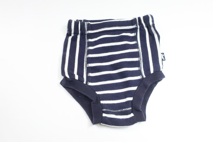 Striped diaper pants from Åhléns - Size 74 - Navy blue
