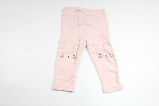 Pants with rabbits from H&amp;M - Size 80 - Pink