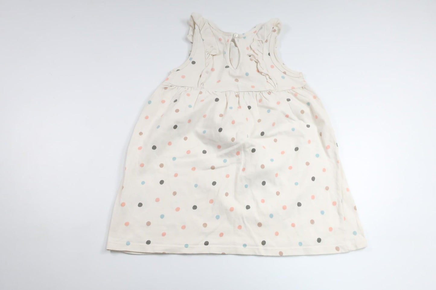 Polka dot dress from H&M - Size 86 - Off-white