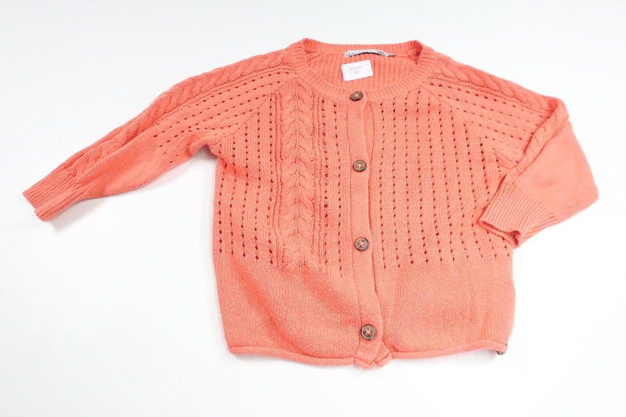 Knitted cardigan from Lager 157 - Size 100 - Orange