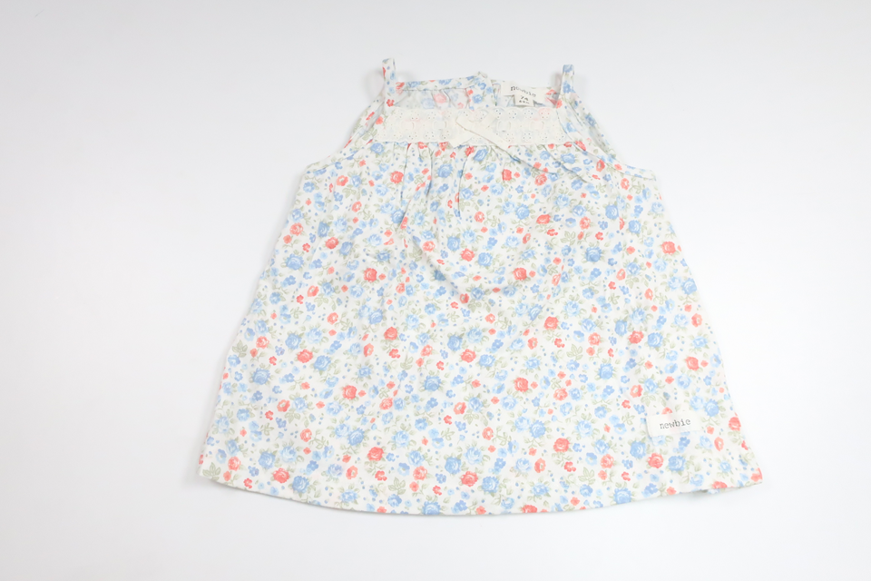 Floral tunic from Newbie - Size 74 - White
