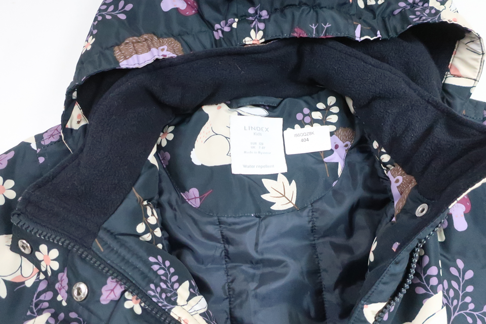 Floral jacket from Lindex - Size 128 - Navy blue