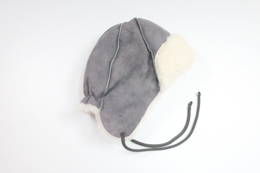 Genuine leather hat from Unknown - Size 48 - Grey