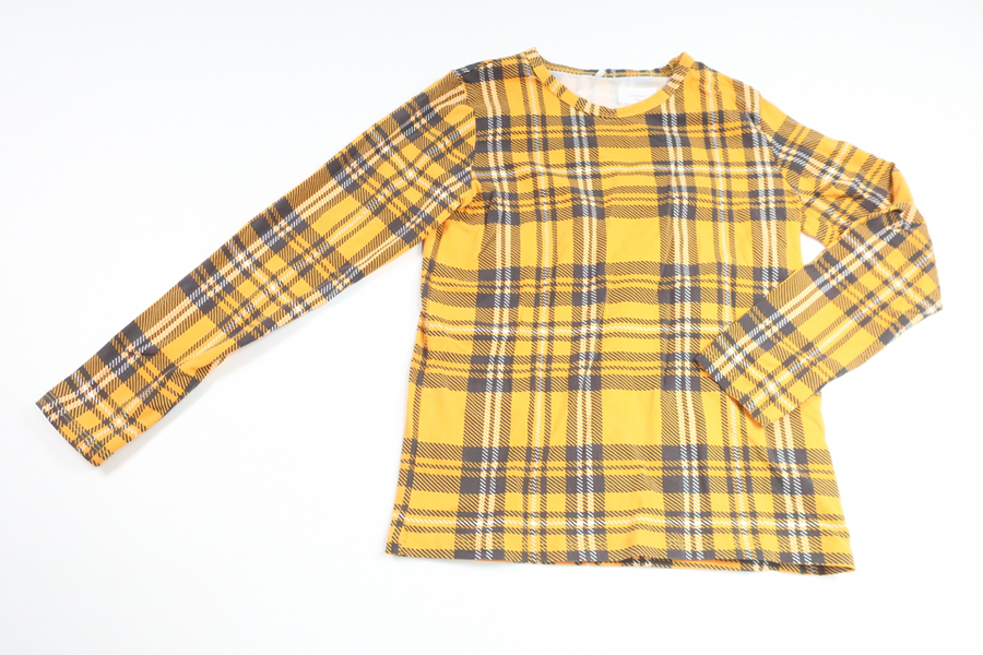 Checked sweater from Mini Rodini - Size 128/134 - Yellow