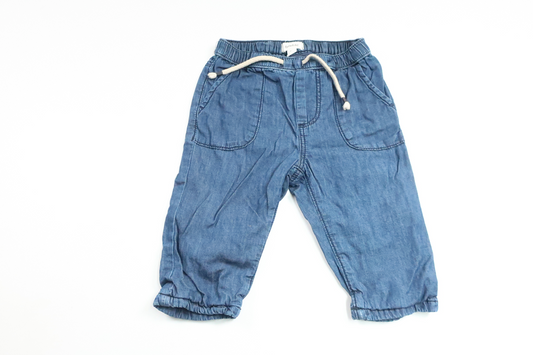 Lined pants from Newbie - Size 74 - Denim