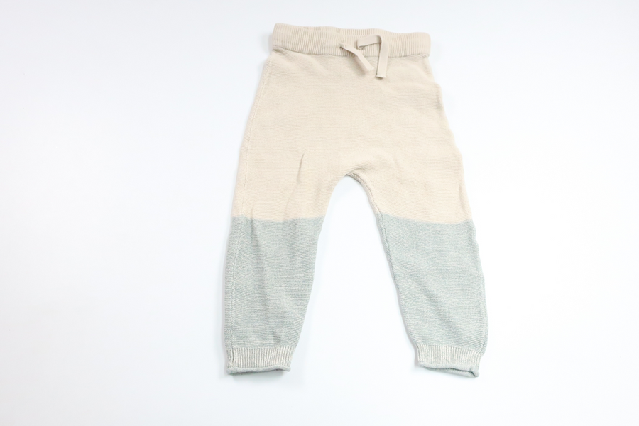 Knitted pants from H&amp;M - Size 74/80 - Beige