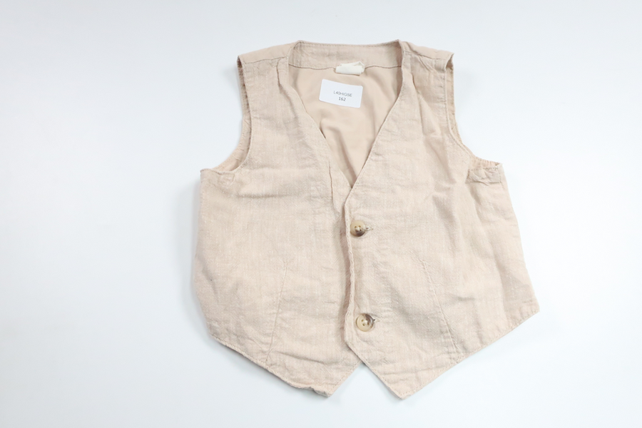 Vest in 55% linen from H&amp;M - Size 74 - Beige