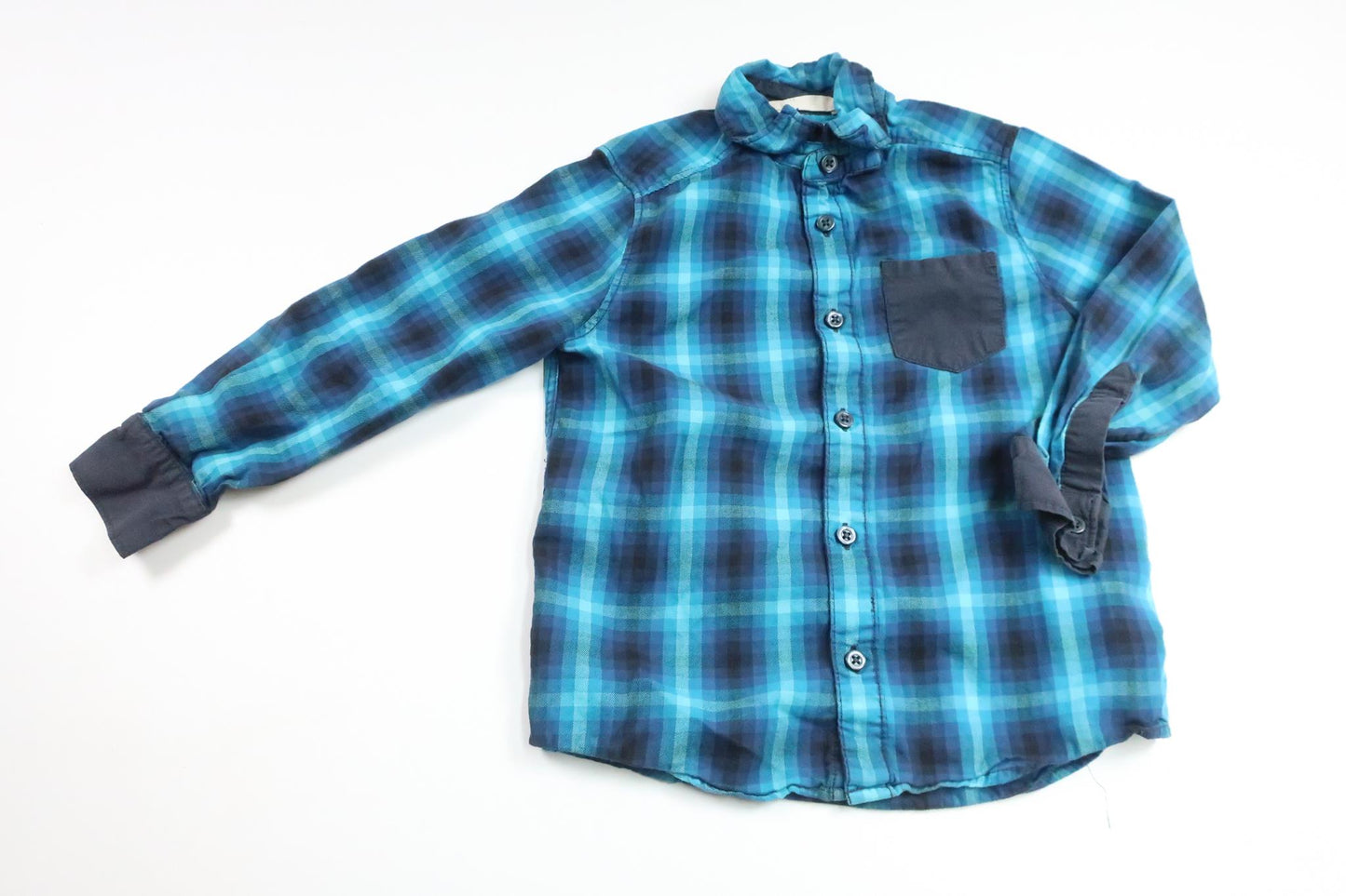 Checked shirt from H&M - Size 110 - Blue