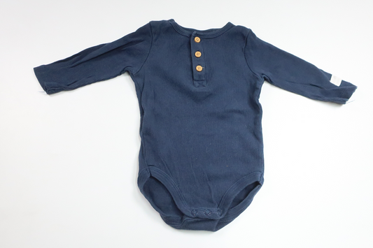 Ribbed bodysuit from Tiny One - Size 62 - Navy blue