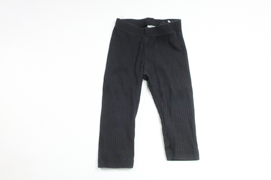 Ribbed trousers from H&M - Size 74 - Black