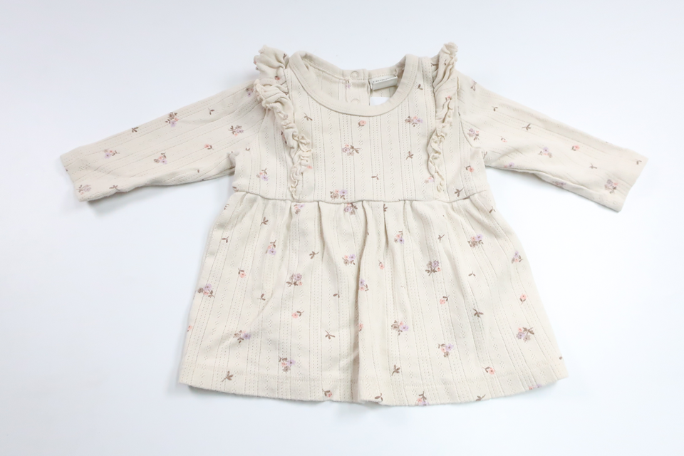 Floral dress from Lindex - Size 62 - Off-white