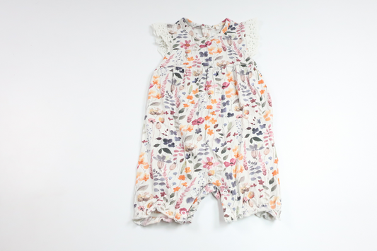 Floral jumpsuit from Tiny One - Size 68 - White