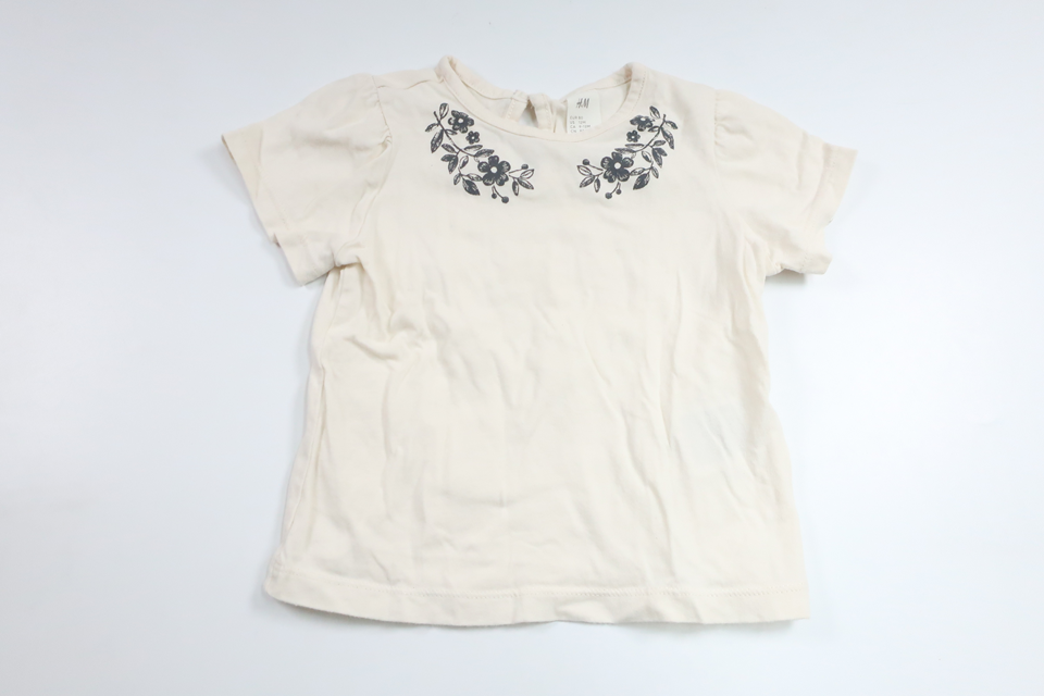T-shirt from H&M - Size 80 - Off-white