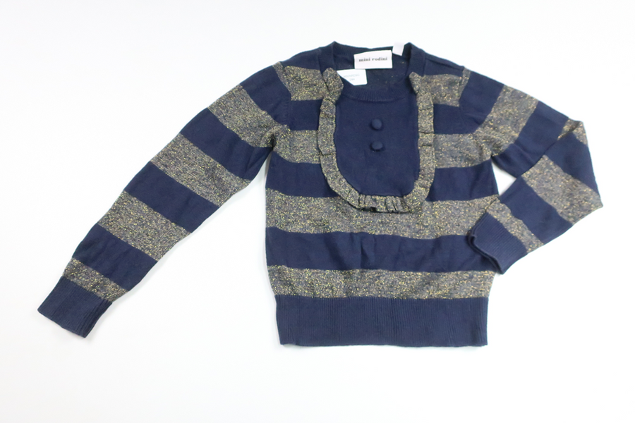 Knitted cardigan from Mini Rodini - Size 92/98 - Navy blue