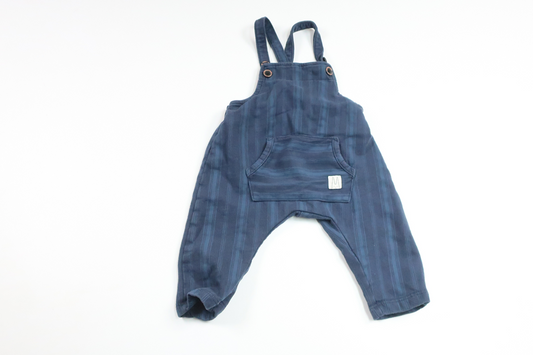 Striped overalls from Lindex - Size 56 - Navy blue