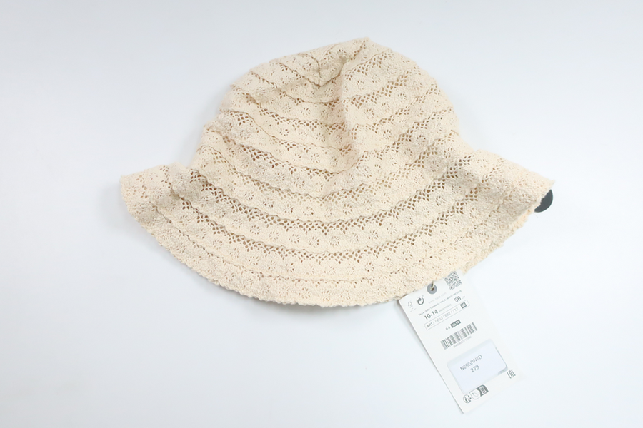 Sun hat from Zara - Size 56 - Off-white