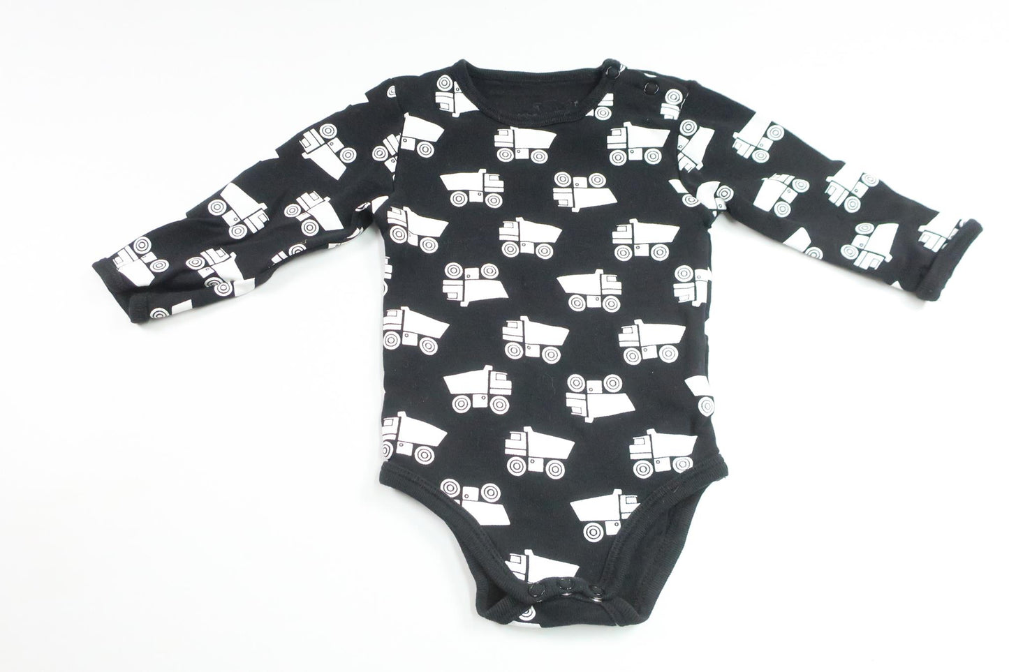 Bodysuit with trucks from Petite Mini - Size 62 - Black