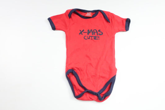 Bodysuit X-mas Cute! from Merry Christmas - Size 62/68 - Red