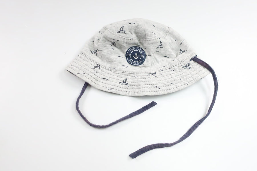 Reversible sun hat from H&amp;M - Size 74 - Grey