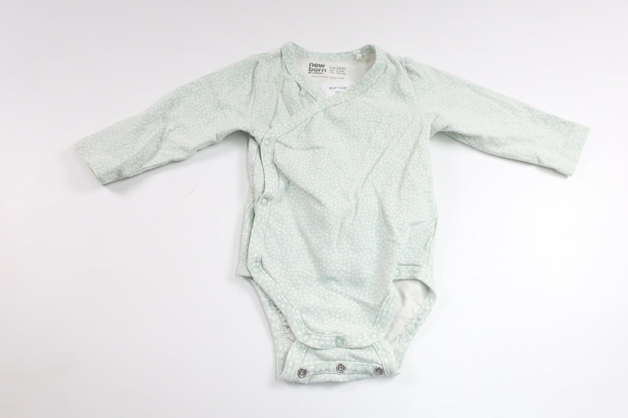 Wrap bodysuit from Lindex - Size 50/56 - Blue