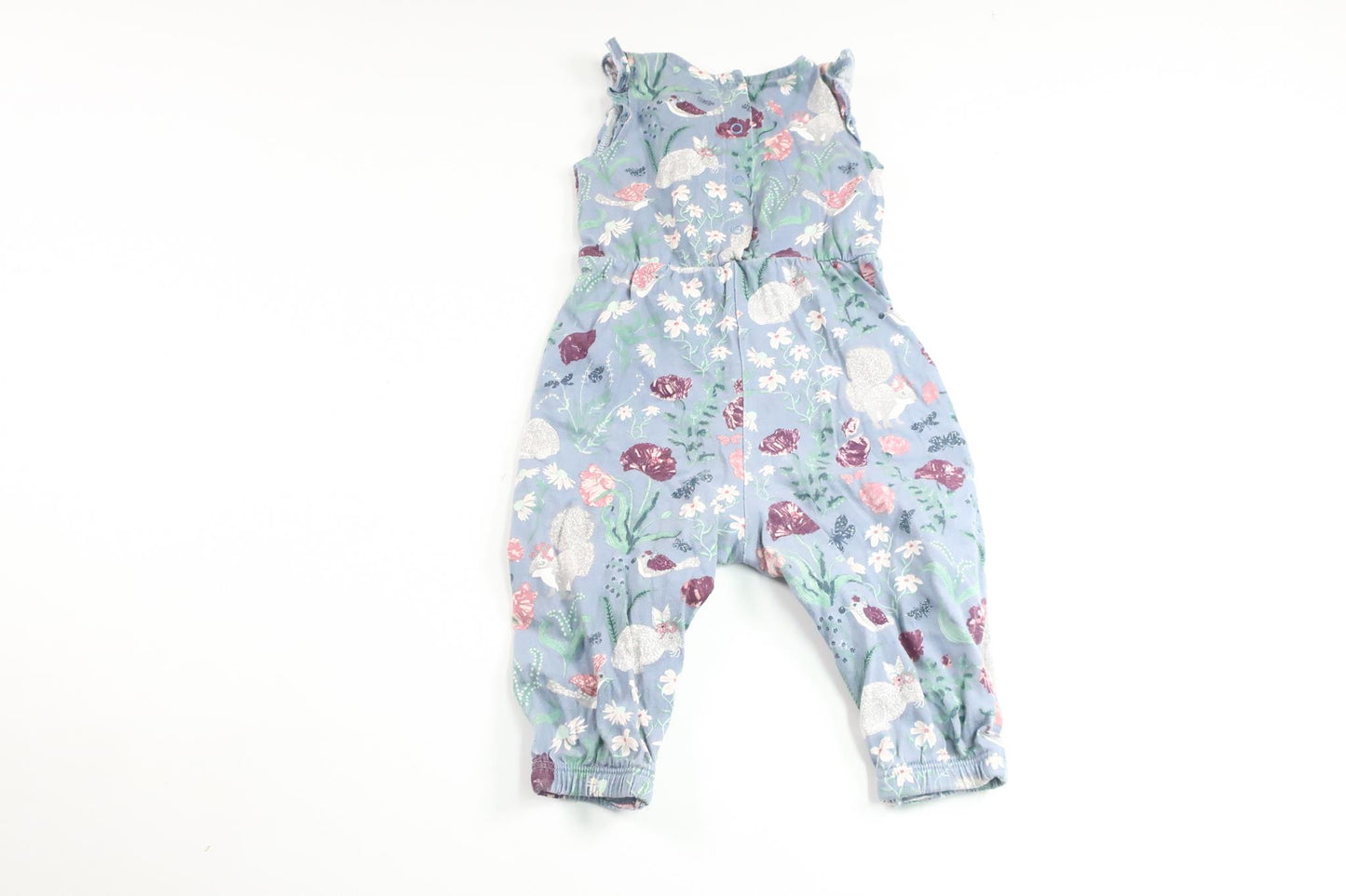 Floral jumpsuit from Lindex - Size 68 - Blue