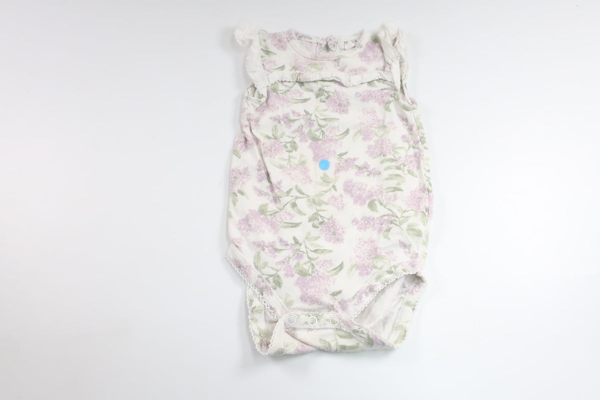 Linen bodysuit from Newbie - Size 74 - White