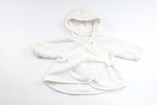 Fleece hooded jacket from Lindex - Size 56 - White