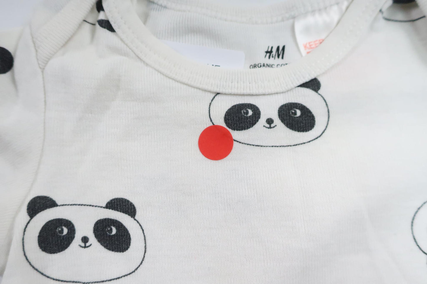 Bodysuit with pandas from H&amp;M - Size 56 - White