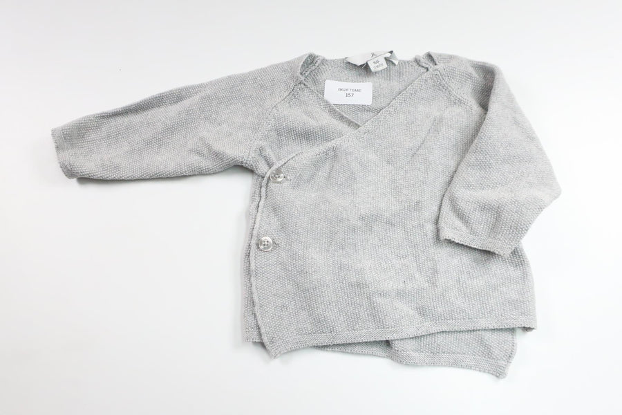 Knitted wrap bodysuit from Åhléns - Size 56 - Grey