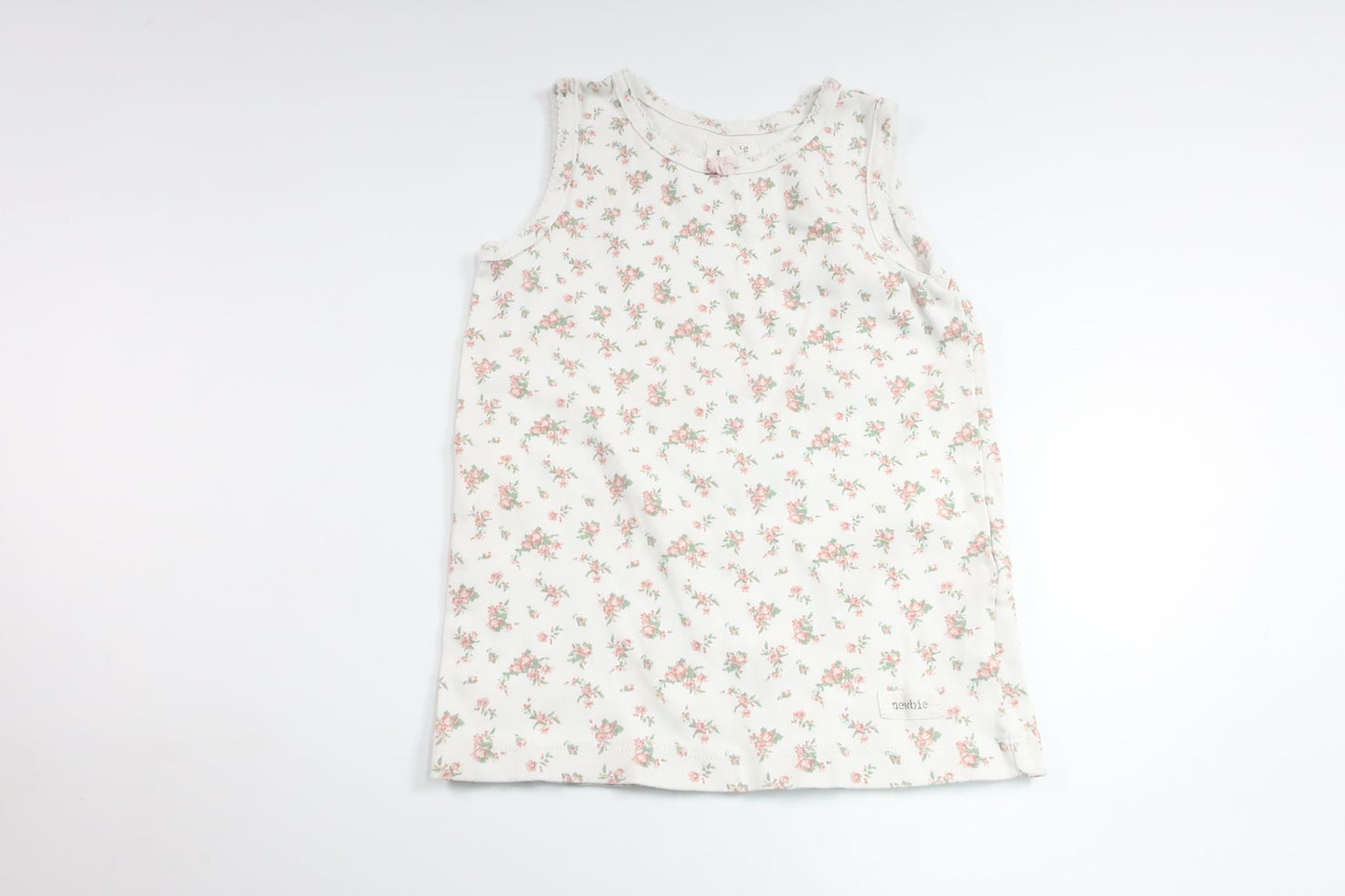 Floral tank top from Newbie - Size 110/116 - White