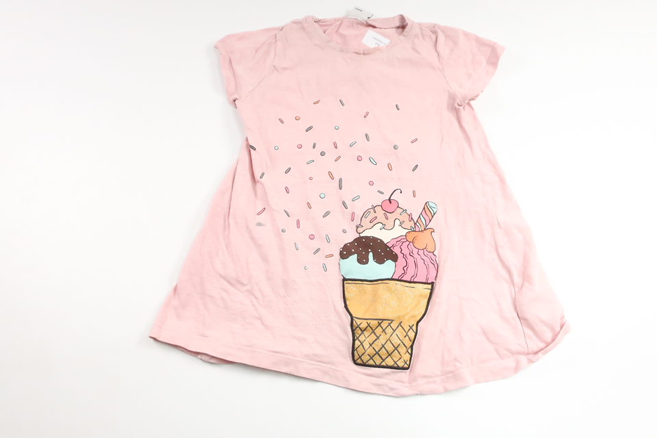 Dress with ice cream from Lindex - Size 92 - Pink
