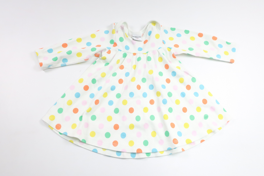 Polka dot dress from Polarn o. Pyret - Size 62 - White